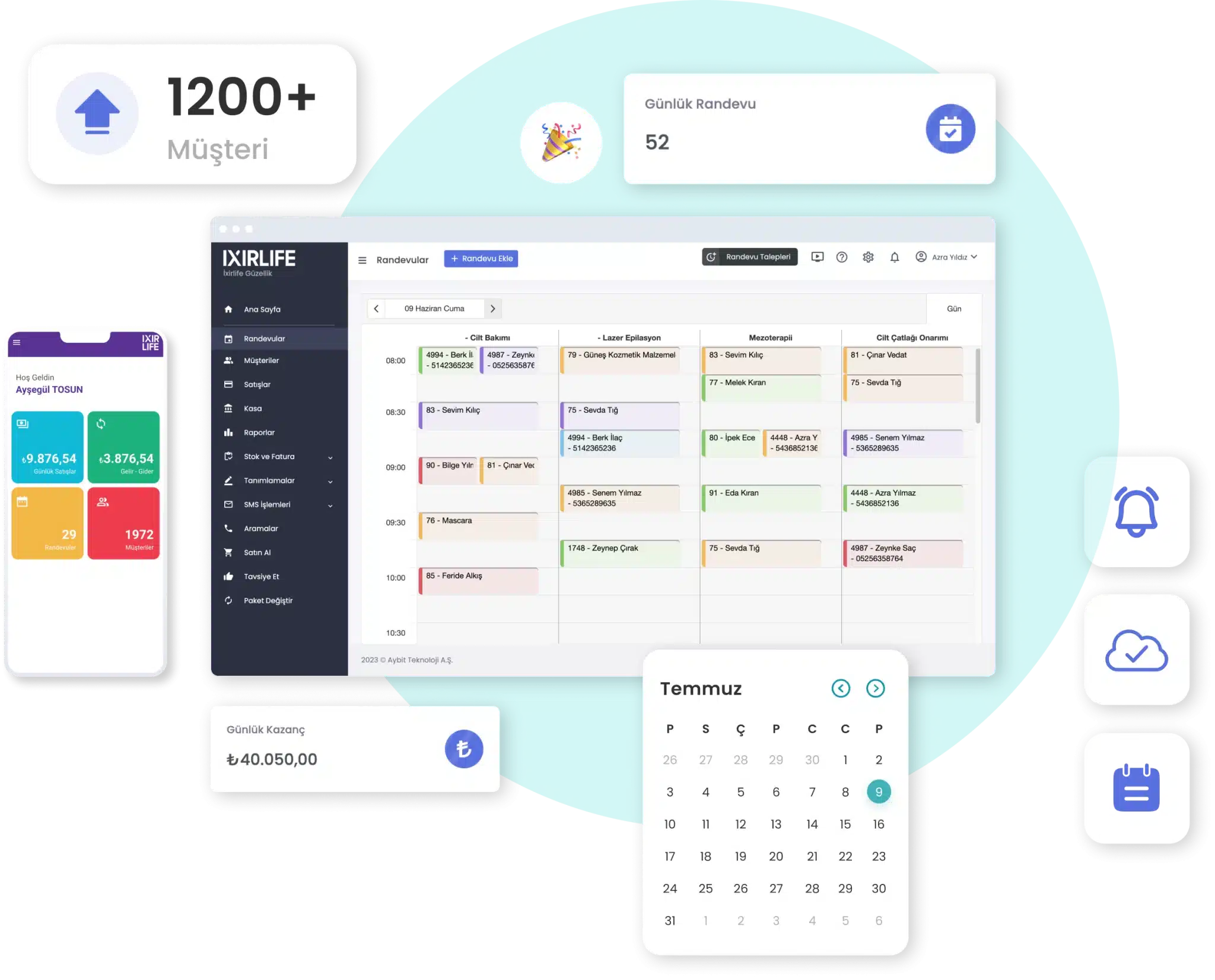 AppRandevu | Güzellik Salonu, Kuaför ve Güzellik Merkezi Yönetim Programı